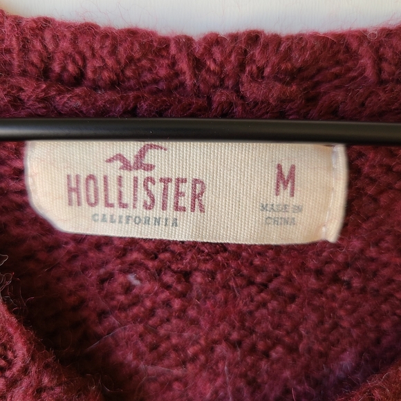 Hollister fair isle wool blend red sweater - Picture 4 of 6